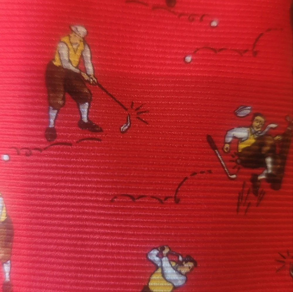 NWT Polo by Ralph Lauren Red Silk Golf Tie